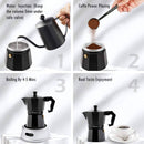 Classic Italian Moka Pot – Stovetop Espresso Maker (3 or 6 Cups)-1
